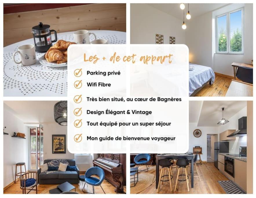 Appart Cosy Retro Voyage Avec Veranda & Piano Bagnères-de-Bigorre Exteriér fotografie